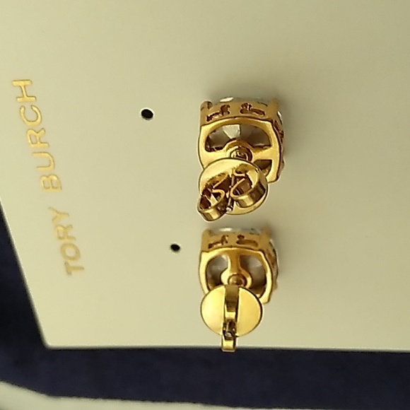 BRAND NEW - Authentic Tory Burch Swarovski Crystal Stud Earrings - Picture 9 of 11